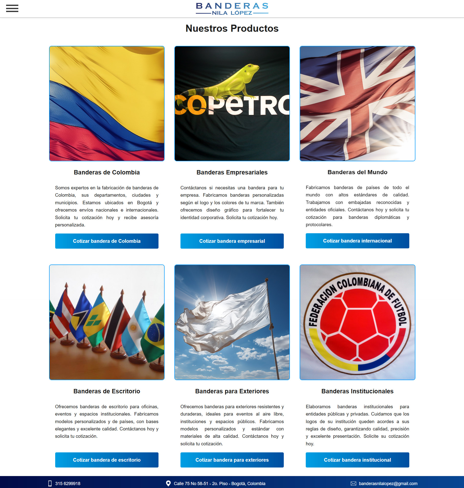 Banderas Nila Lopez Website